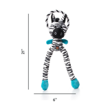 Thunda Tugga Leggy Zebra Dog Toy