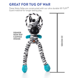 Thunda Tugga Leggy Zebra Dog Toy